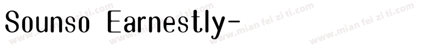 Sounso Earnestly字体转换